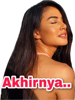 🍾 Akhirnya... 女人, 肖像, 终于, 印尼语, 人, 贴纸 telegram sticker