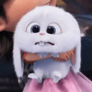 🐰 Snowball The Secret Life of Pets Hase, Kaninchen, süß, Haustier, Tier, Cartoon telegram sticker