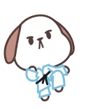 👊 dog, karate, martial arts, sports, cute, animal telegram sticker