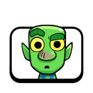 🤨 cartoon, green, goblin, face, character telegram sticker