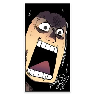 🤯 !! shocked, surprised, angry, exclamation telegram sticker