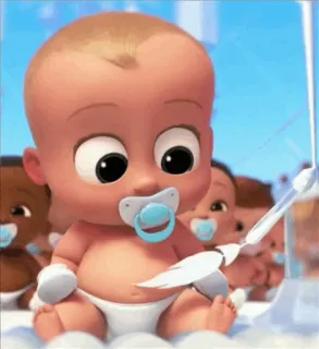 😕 Boss Baby The Boss Baby Cartoon, Baby, Boss Baby, Schnuller, Kleinkind, Windel whatsapp sticker