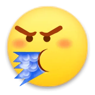 😰 Emoji, Zły, Wściekły, Frustracja, Zły, Twarz telegram sticker