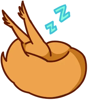 😴 śpiący, śpi, zmęczony, kreskówka, zzz, drzemka telegram sticker