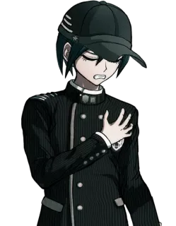 😨 Shuichi Saihara Danganronpa V3: Killing Harmony Anime, Smutne, Postać, Danganronpa, Shuichi Saihara whatsapp sticker