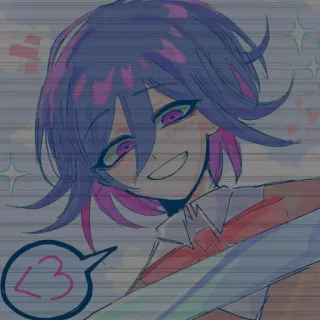 😁 <3 Herz, Liebe, Anime, Cartoon, Sticker, Figur telegram sticker