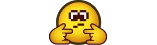 🤘 Emoji, Meme, Süß, Finger, Schüchtern telegram sticker