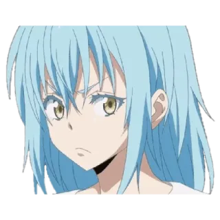 😒 Rimuru Tempest That Time I Got Reincarnated as a Slime Anime, Manga, Rimuru, Tempest, Ese Momento en que me Reencarné como Slime whatsapp sticker
