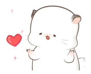 ❤️ Cartone animato, Carino, Cuore, Kawaii, Animale telegram sticker