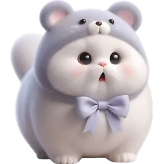 😯 lindo, animal, gato, kawaii, dibujos animados, adorable, mascota telegram sticker