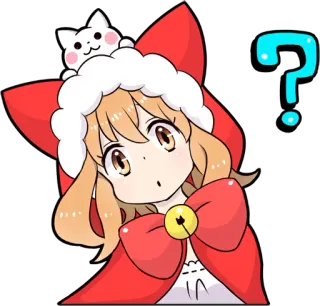 😯 anime, kartun, tanda tanya, kucing, imut, stiker telegram sticker