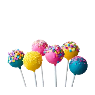 🍏 Cake pops, Postre, Dulces, Caramelos, Comida, Fiesta, Celebración telegram sticker