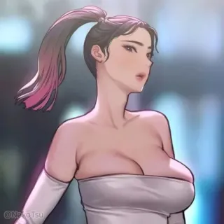 🥰 femme, dessin animé, animé telegram sticker