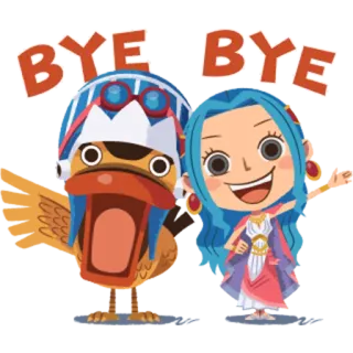 👋 BYE BYE cartoon, goodbye, waving, animation, saying goodbye telegram sticker