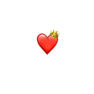 ♥️ Herz, Krone, Liebe, Emoji, Königlich telegram sticker