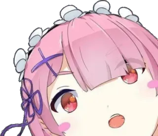 👀 Ram Re:Zero Anime, Ram, Re:Zero, Lindo, Maid, Pelo rosa telegram sticker