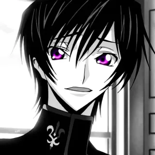 💗 Lelouch Lamperouge Code Geass Anime, Lelouch, Code Geass, Personaggio anime, Manga whatsapp sticker