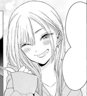 ⚪️ anime, manga, woman, girl, smile, happy telegram sticker
