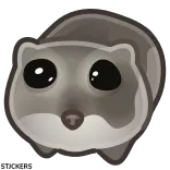 🥺 animale, scoiattolo, carino, cartone animato telegram sticker