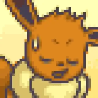 😗 Eevee Pokemon Eevee, Pokemon, Video game, Anime, Lucu, Stiker telegram sticker
