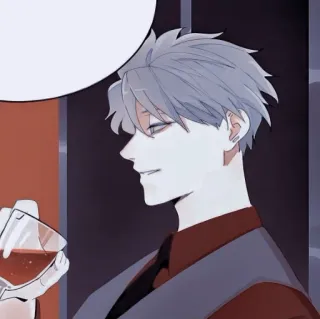 🍶 男, 飲み物, ワイン, アニメ, キャラクター telegram sticker