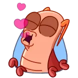 😘 desenho animado, animal, amor, coração, fofo telegram sticker