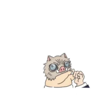 👬 Inosuke Hashibira Demon Slayer Anime, Demon Slayer, Inosuke, Charakter, Lustig telegram sticker