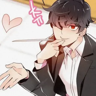 🍇 anime, manga, character, cartoon, man telegram sticker