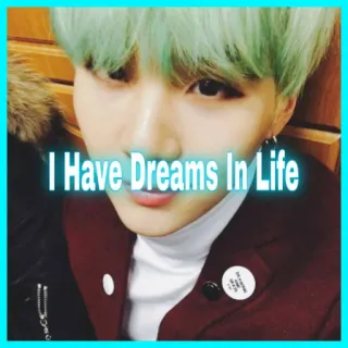 😴 I Have Dreams In Life rêves, vie, portrait, personne, cheveux verts telegram sticker