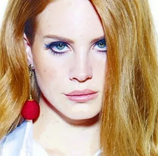 🙂 Lana Del Rey cantora, músico, retrato, mulher, celebridade, Lana Del Rey telegram sticker