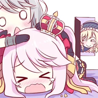 😫 Anime, Desenho animado, Chorando, Kawaii, Chibi, Fofo, Triste telegram sticker