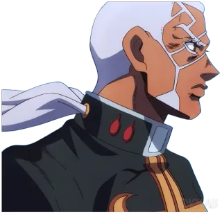 😤 Enrico Pucci JoJo's Bizarre Adventure anime, manga, jojo, character, enrico pucci telegram sticker