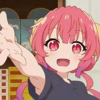 😀 Ilulu Miss Kobayashi's Dragon Maid Anime, Drache, Süß, Manga, Ilulu telegram sticker