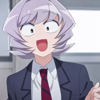 😀 Komi Shouko Komi Can't Communicate アニメ, 古見さんは、コミュ症です。, 古見硝子, 制服 telegram sticker