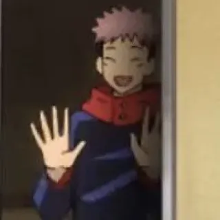 😅 Yuji Itadori Jujutsu Kaisen Anime, Jujutsu Kaisen, Yuji Itadori, Manga, Personaggio, Sorriso, Saluto telegram sticker