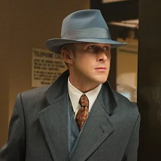🕵️‍♂️ đàn ông, mũ, áo vest, Ryan Gosling, diễn viên, nam telegram sticker