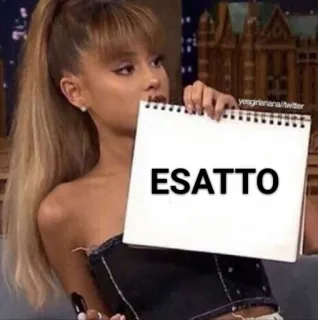 👍 Ariana Grande ESATTO Meme, Preciso, Sí, Exacto whatsapp sticker