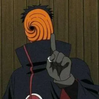 🍭 Tobi Naruto anime, naruto, tobi, masked man, akatsuki, manga telegram sticker