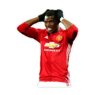 😄 Paul Pogba sepak bola, football, pemain, atlet, olahraga, manchester united, pogba telegram sticker