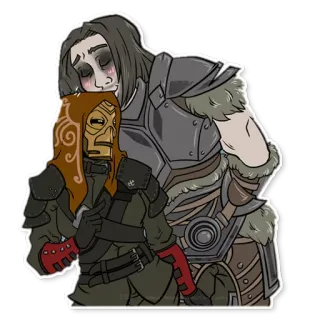 ❤ Fantasi, Kasih Sayang, Abad Pertengahan, Baju Zirah, Karakter telegram sticker