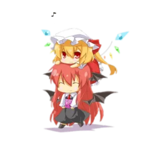 😙 Anime, Chibi, Niedlich, Cartoon, Stapeln, Freundschaft telegram sticker