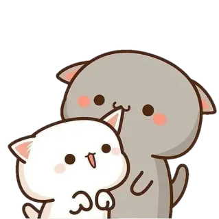 😘 고양이, 귀여운, 새끼 고양이, 만화, 동물 telegram sticker