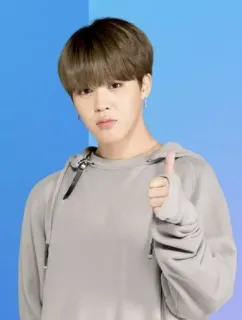 👍 Jimin kpop, sänger, daumen hoch, idol, bts, jimin telegram sticker