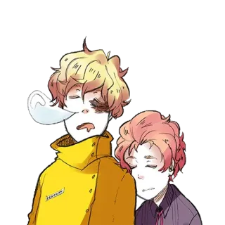 🫂 DEAR DAD Cher Papa, Anime, Personnage, Émotionnel, Endormi whatsapp sticker