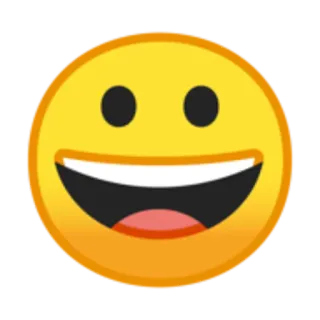 😀 emoji, smile, happy, face, yellow telegram sticker