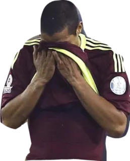 😞 triste, deluso, piangendo, sport, calcio, atleta telegram sticker