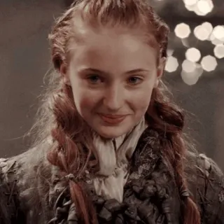 😐 Sansa Stark Game of Thrones sansa stark, game of thrones, portrait, télévision, personnage telegram sticker