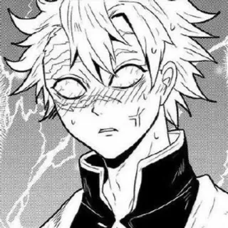 🤍 Sanemi Shinazugawa Demon Slayer 动漫, 漫画, 鬼灭之刃, 不死川实弥 telegram sticker