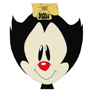 🙃 Dot Warner Animaniacs DIGE44 Dot Warner, Animaniacs, Dibujo animado, Personaje, Animación, Pegatina telegram sticker
