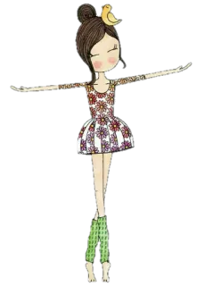 💃 illustrazione, arte, ragazza, fiori, carino, cartone animato telegram sticker